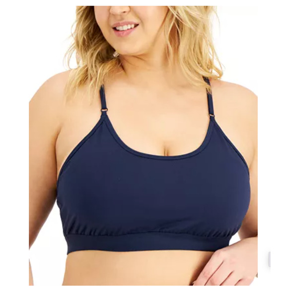 Ideology Gym Workout Yoga Powerlifting Gymgirl Solid Black Sports Bra Size 2X - Picture 3 of 3